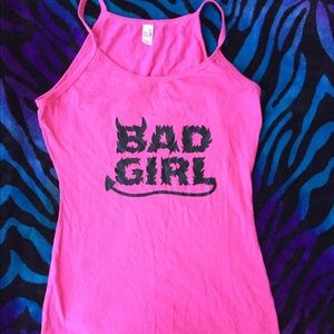 Anvil Hot Pink Bad Girl Devil Shirt